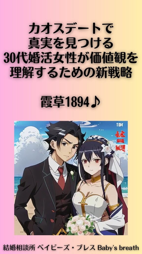 カオスデートで真実を見つける:30代婚活女性が価値観を理解するための新戦略