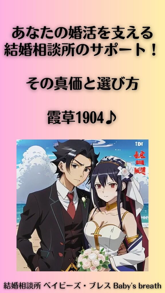 あなたの婚活を支える結婚相談所のサポート!その真価と選び方。霞草1904
